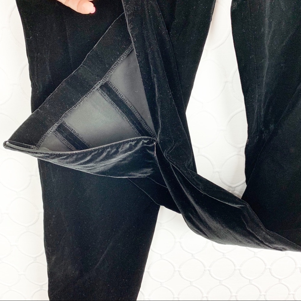 GEORGIO ARMANI Black Velvet Trouser Pants 42 8/10 - Picture 3 of 8